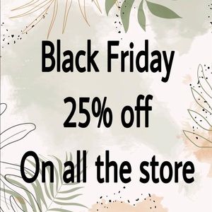 Black Friday Sale 🚨🚨 25% off